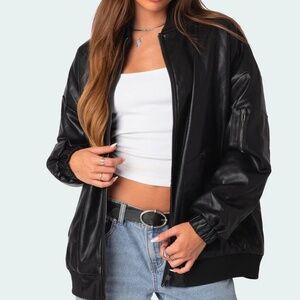Edikted Faux Leather Jacket